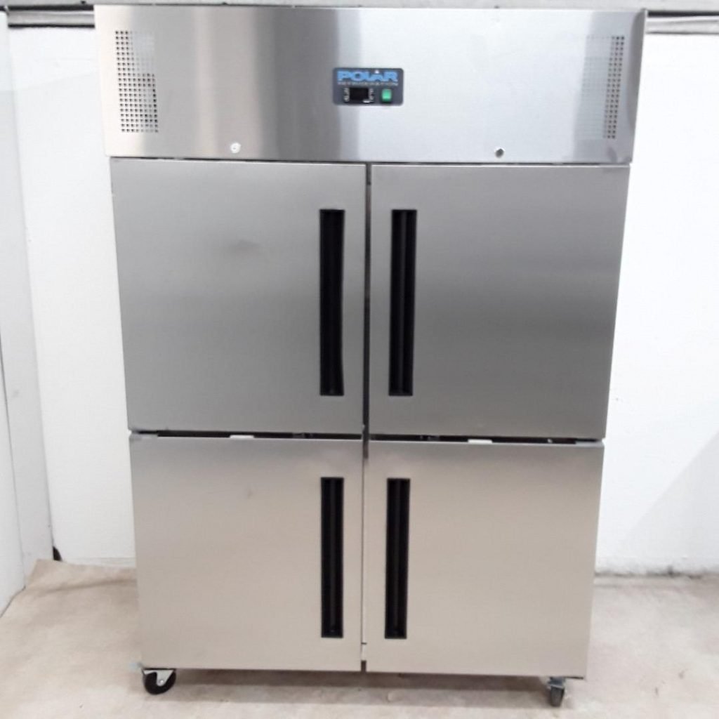 New B Grade Polar CW196 Stainless Double Upright Freezer 134cmW X 81cmD ...