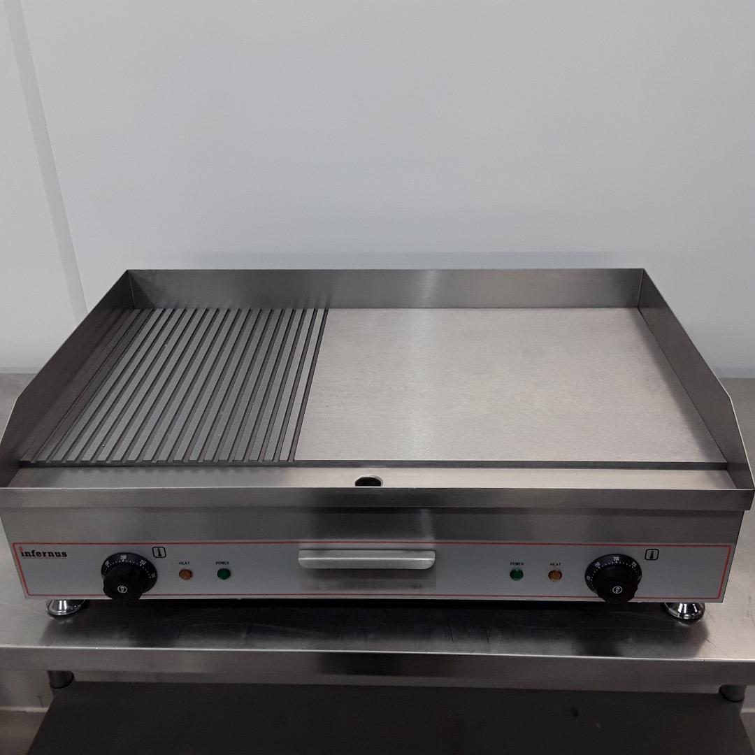 Brand New Infernus INEG-75 50/50 Flat Ridged Griddle 75cmW X 49cmD X ...