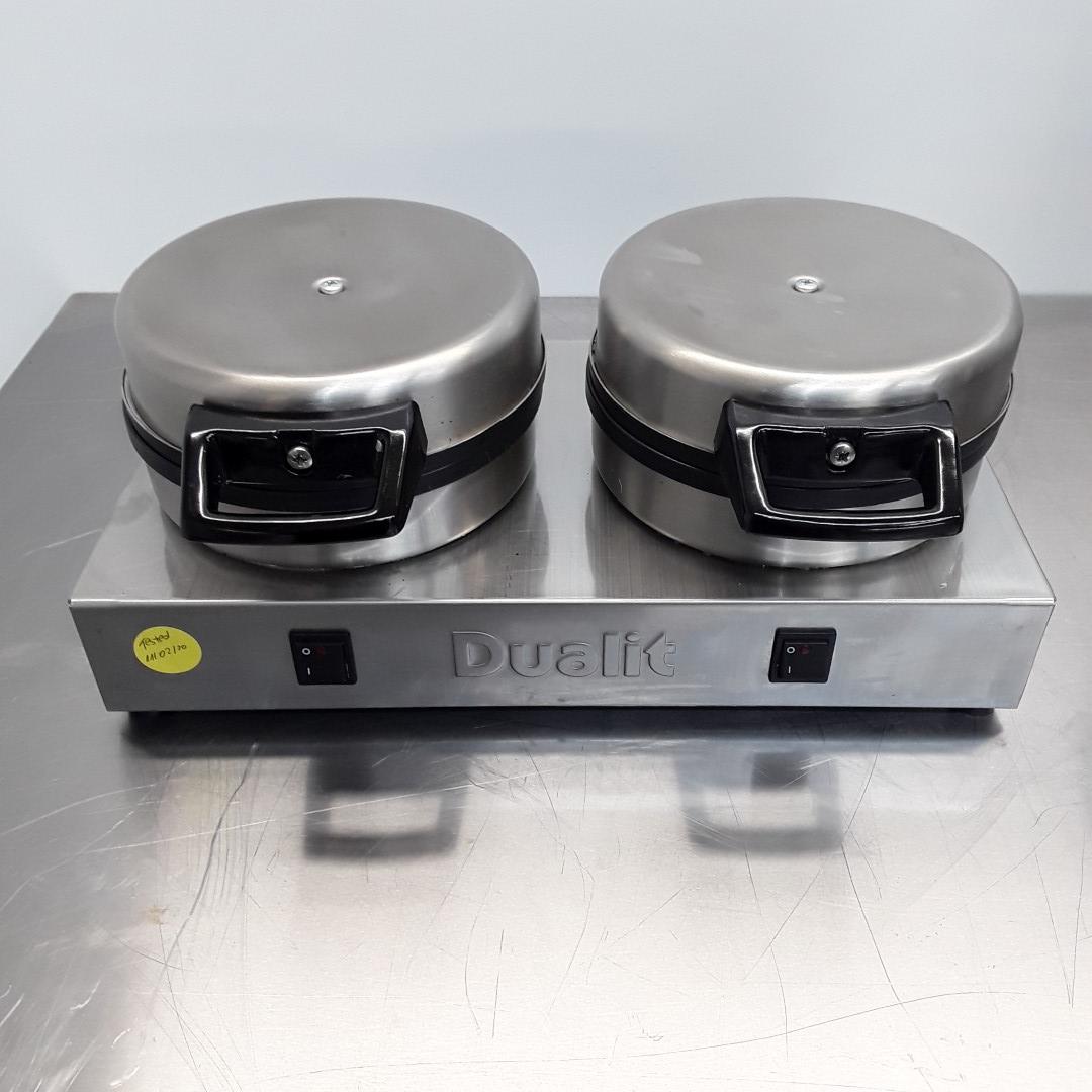 Commercial Ex Demo Dualit J449 Double Waffle Maker 40cmw X 22cmd X 17cmh