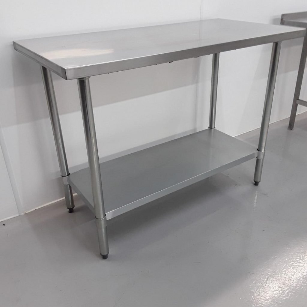 Ex Demo Stainless Steel Table 120cmW x 60cmD x 90cmH | H2 Catering ...