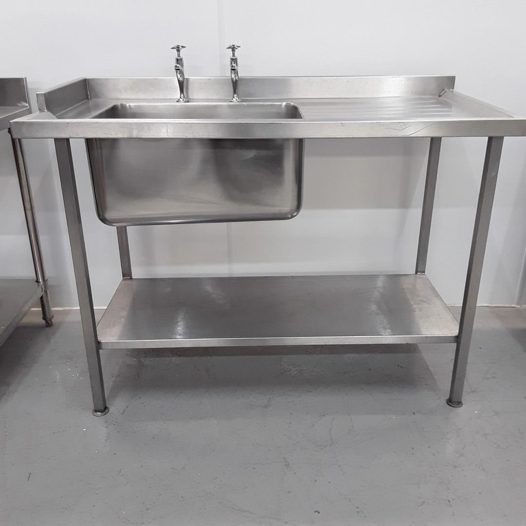 Commercial Used Stainless Single Sink 130cmW x 65cmD x 90cmH