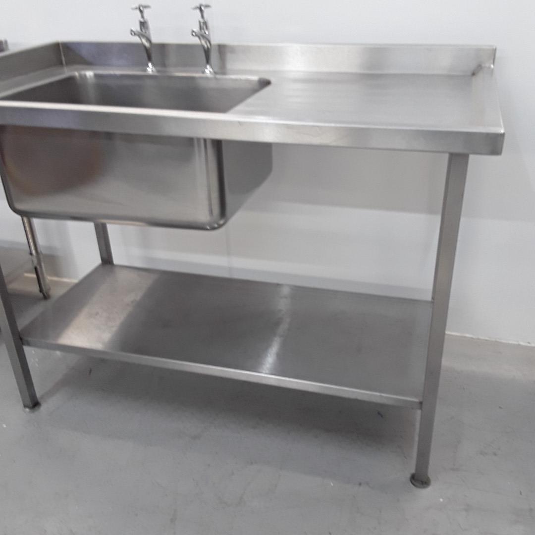 Commercial Used Stainless Single Sink 130cmW x 65cmD x 90cmH