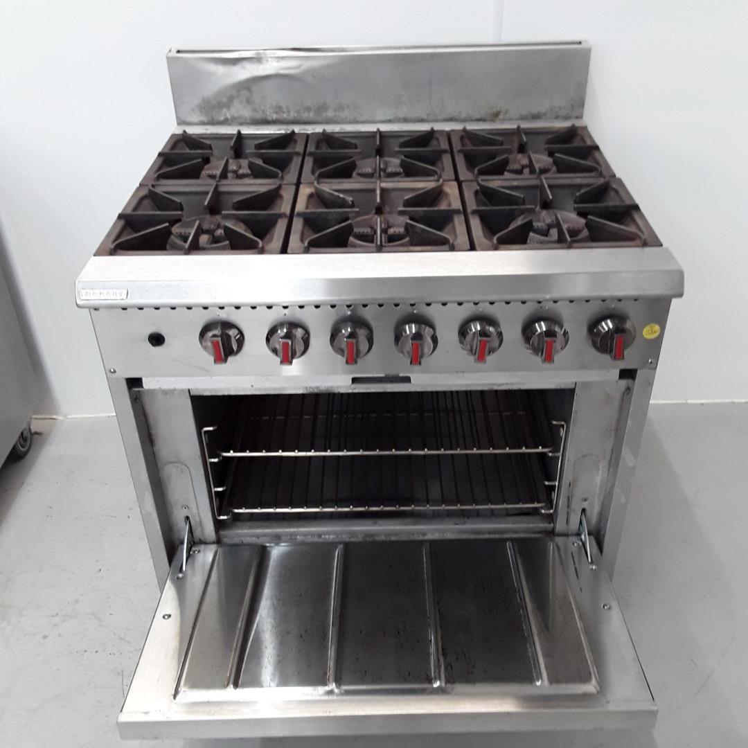 hobart 6 burner gas range