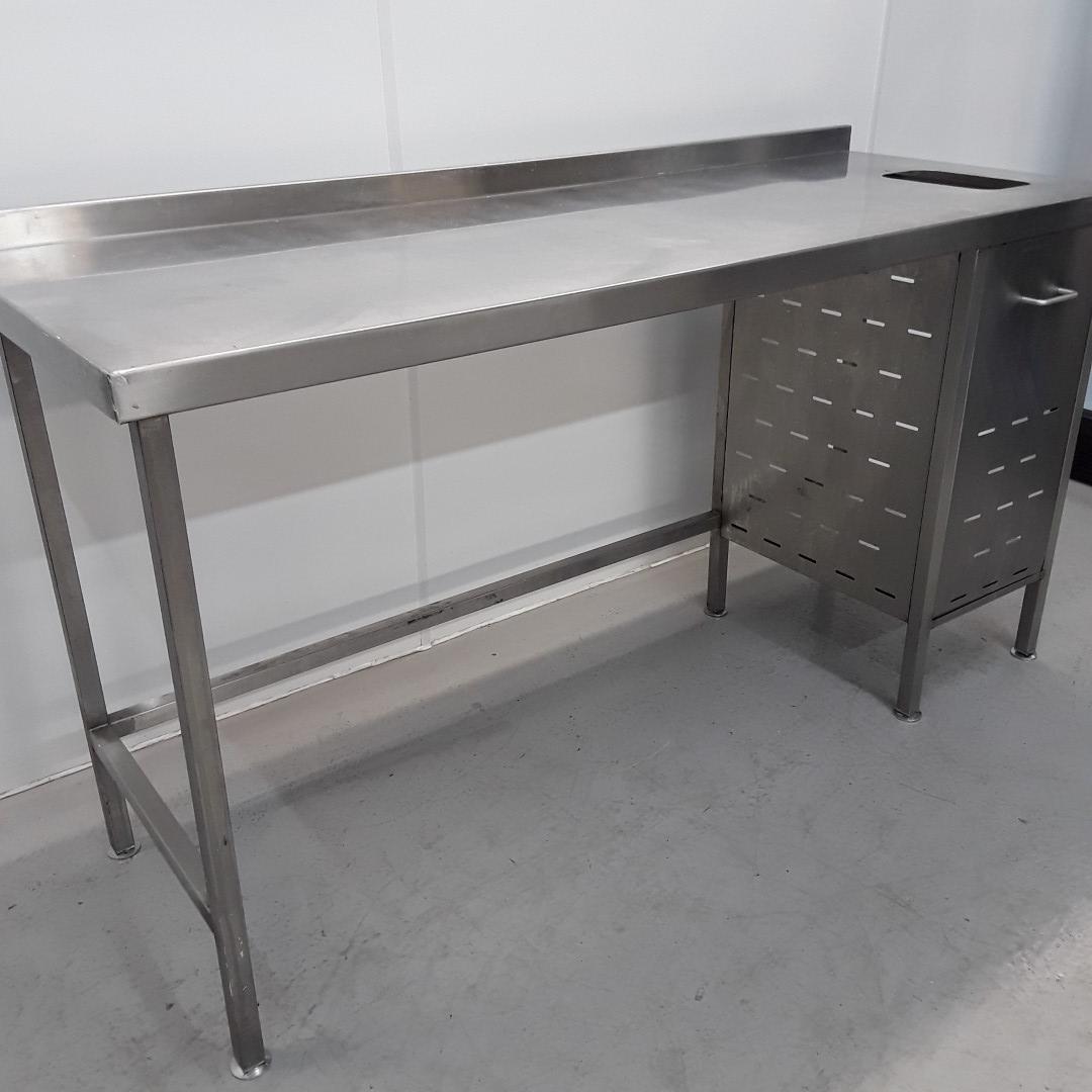 Used Stainless Steel Table 173cmW x 65cmD x 90cmH  H2 