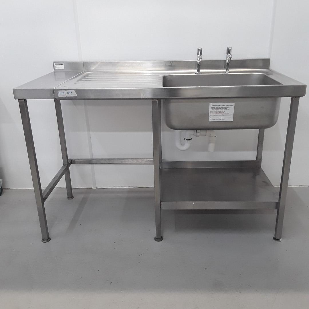 Used Sissons Single Sink 140cmW x 65cmD x 89cmH | H2 Catering Equipment