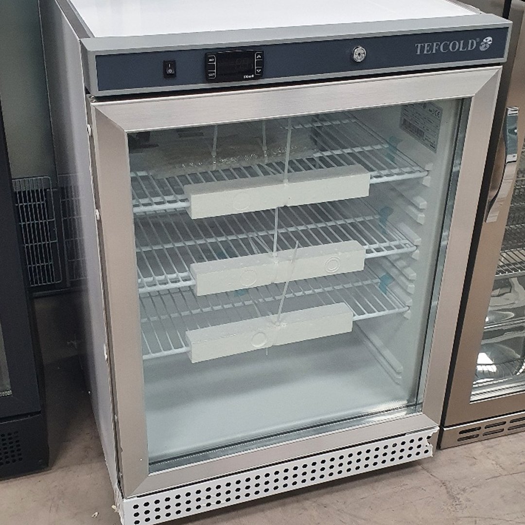 Commercial New B Grade Tefcold UR200GS Display Fridge 60cmW X 60cmD X 85cmH