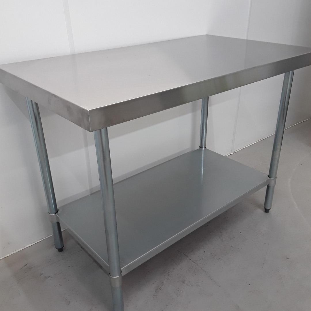 Commercial Ex Demo Stainless Table 120cmW x 70cmD x 91cmH