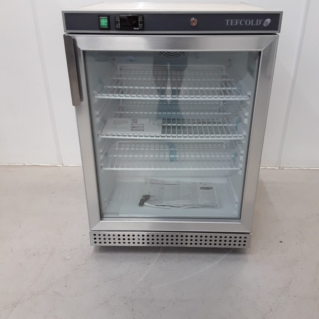 Commercial New B Grade Tefcold UR200SG Display Fridge 60cmW X 59cmD X 83cmH