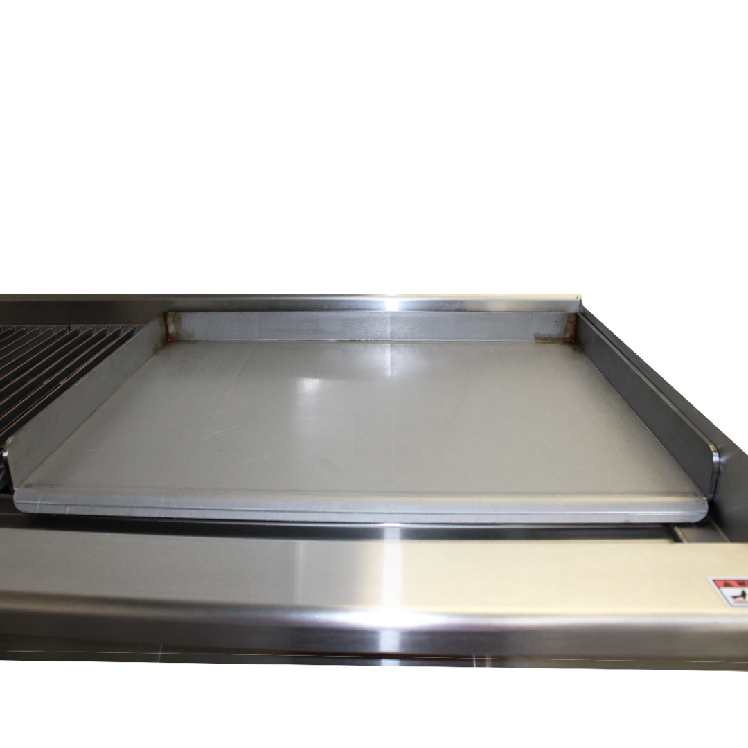 Commercial Brand New Infernus INF-CB120PL Drop On Flat Griddle Plate For  Chargrill 60cmW x 47cmD x 5cmH