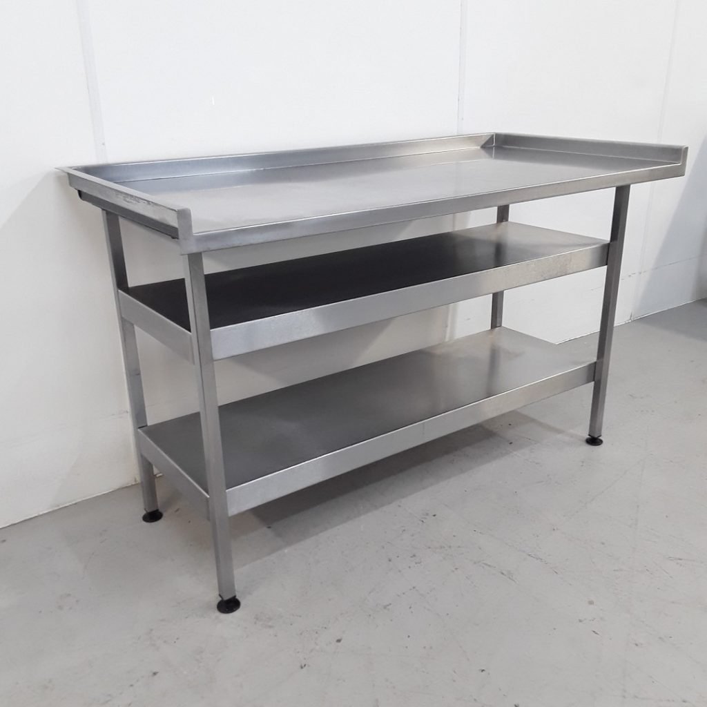 Used Stainless Prep Table 150cmW x 75cmD x 91cmH | H2 Catering Equipment