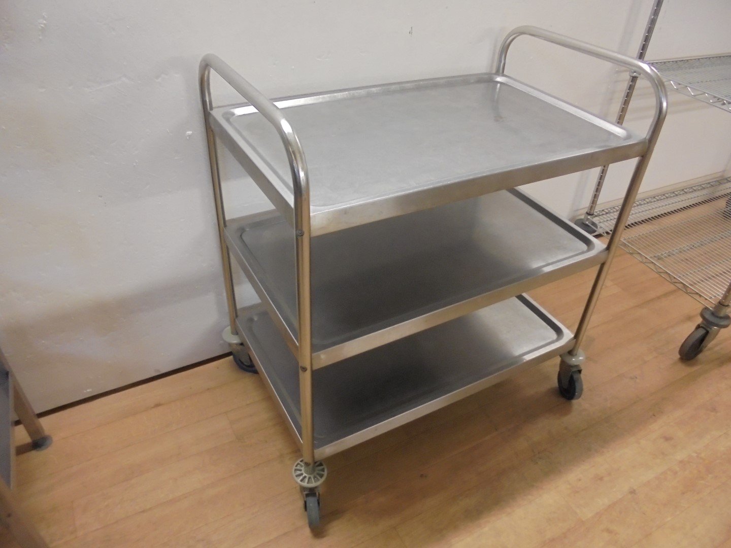 Stainless Steel 3 Tier Trolley 85cmW x 53cmD x 94cmH | H2 Catering ...