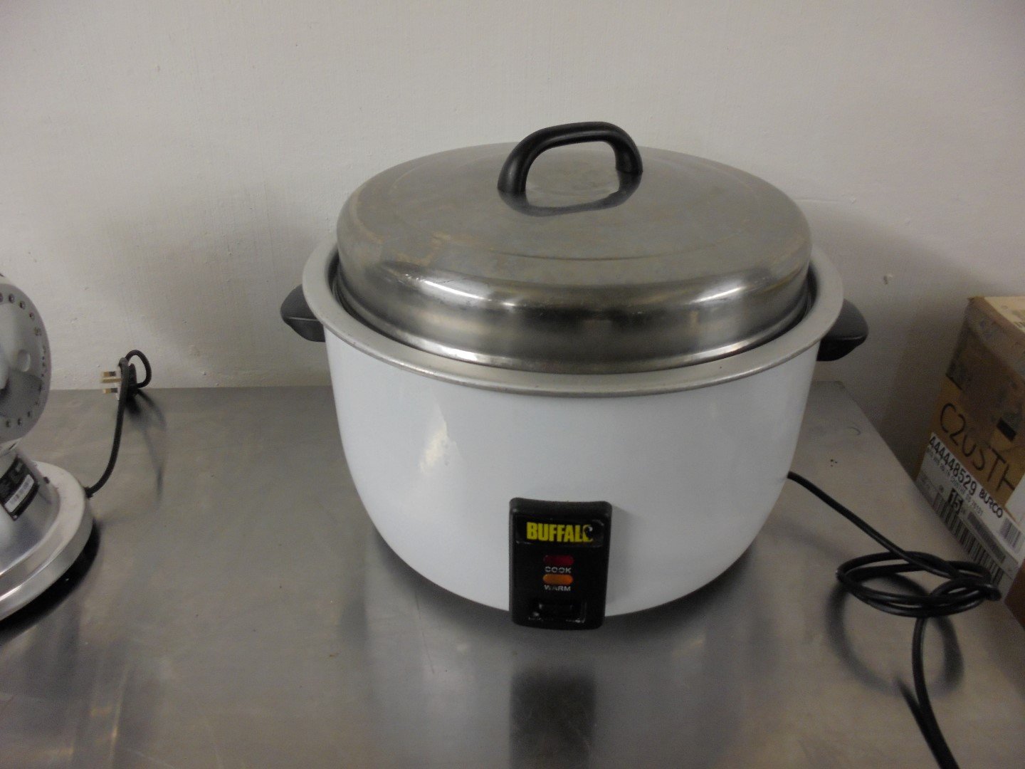 Commercial Used Buffalo CB944 Rice Cooker 60cmW x 47cmD x 40cmH
