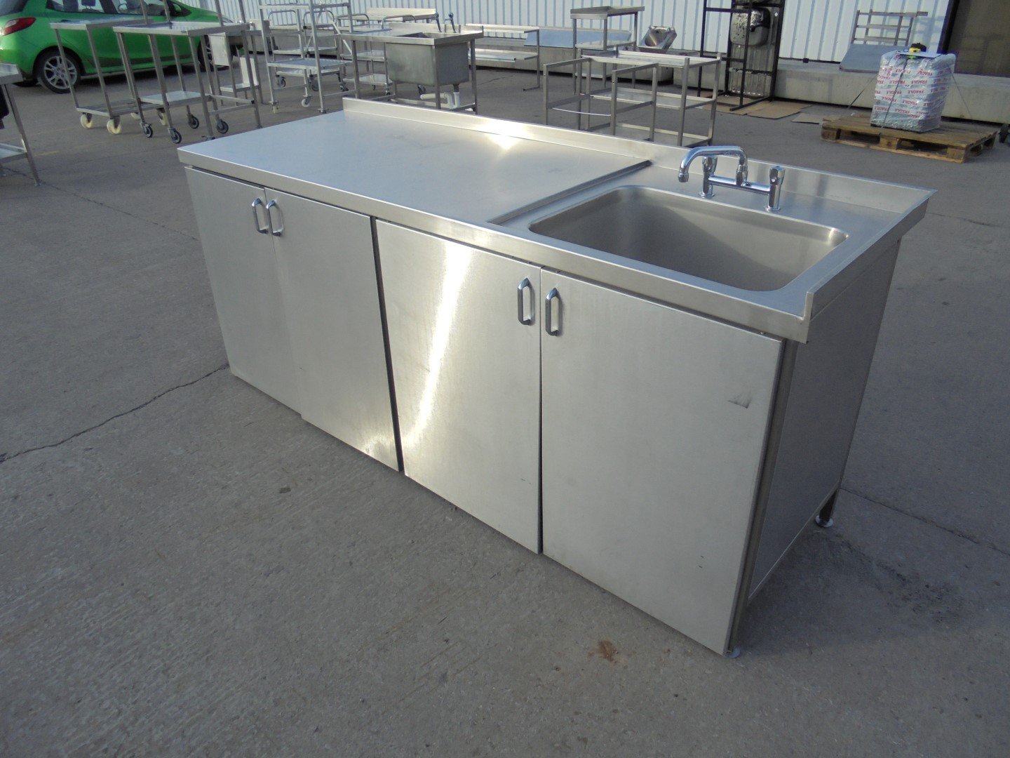 used stainless steel kitchen sink