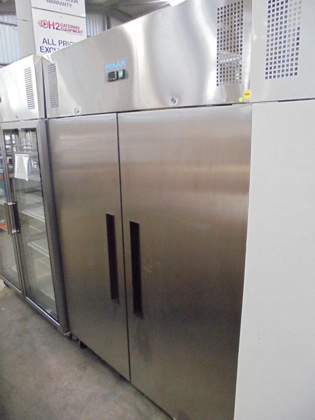 Commercial New B Grade Polar Stainless Steel Double Door Upright ...