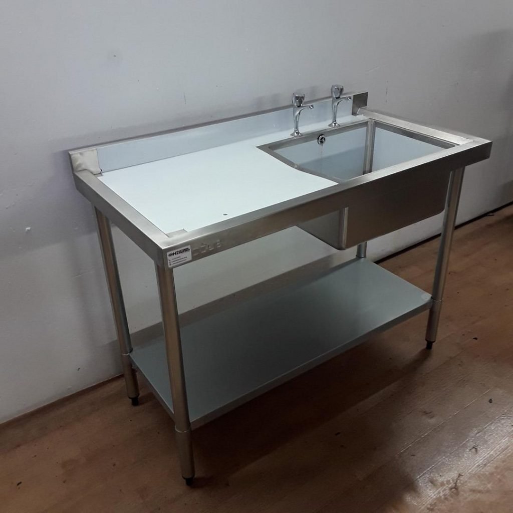 Commercial New B Grade Vogue Stainless Steel Single Bowl Sink 120cmW X ...