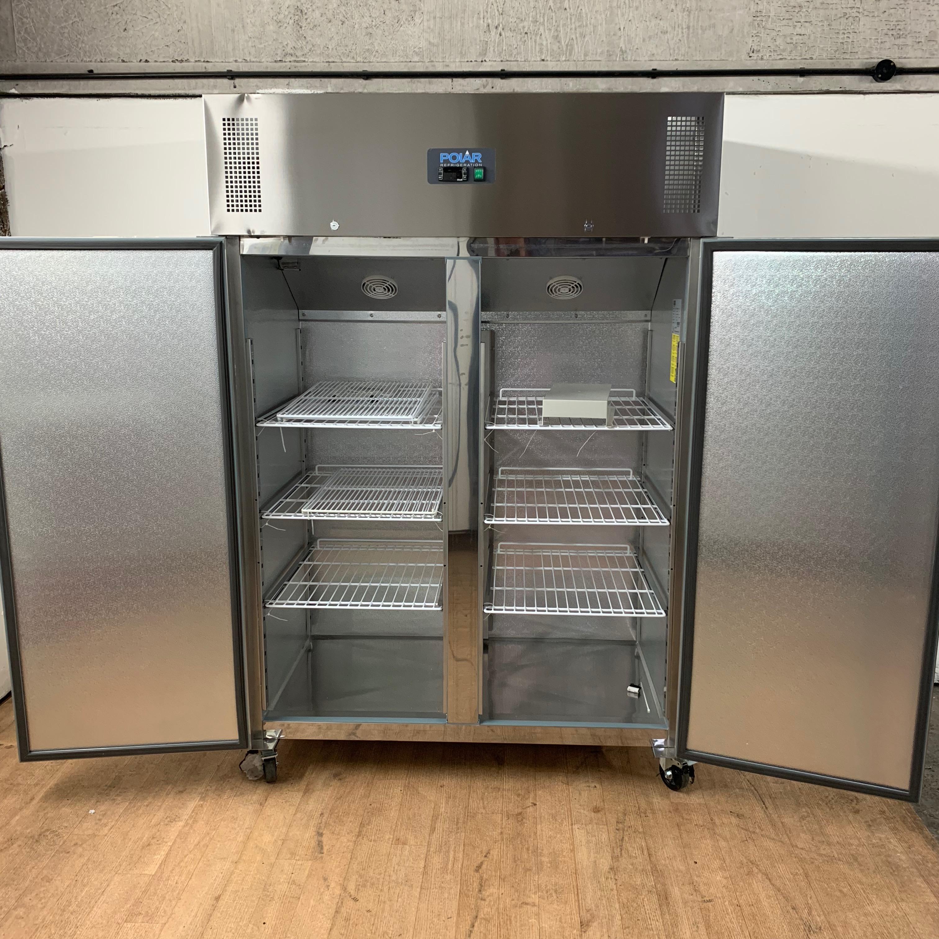 New B Grade Polar G595 Stainless Double Upright Freezer 134cmW X 81cmD ...