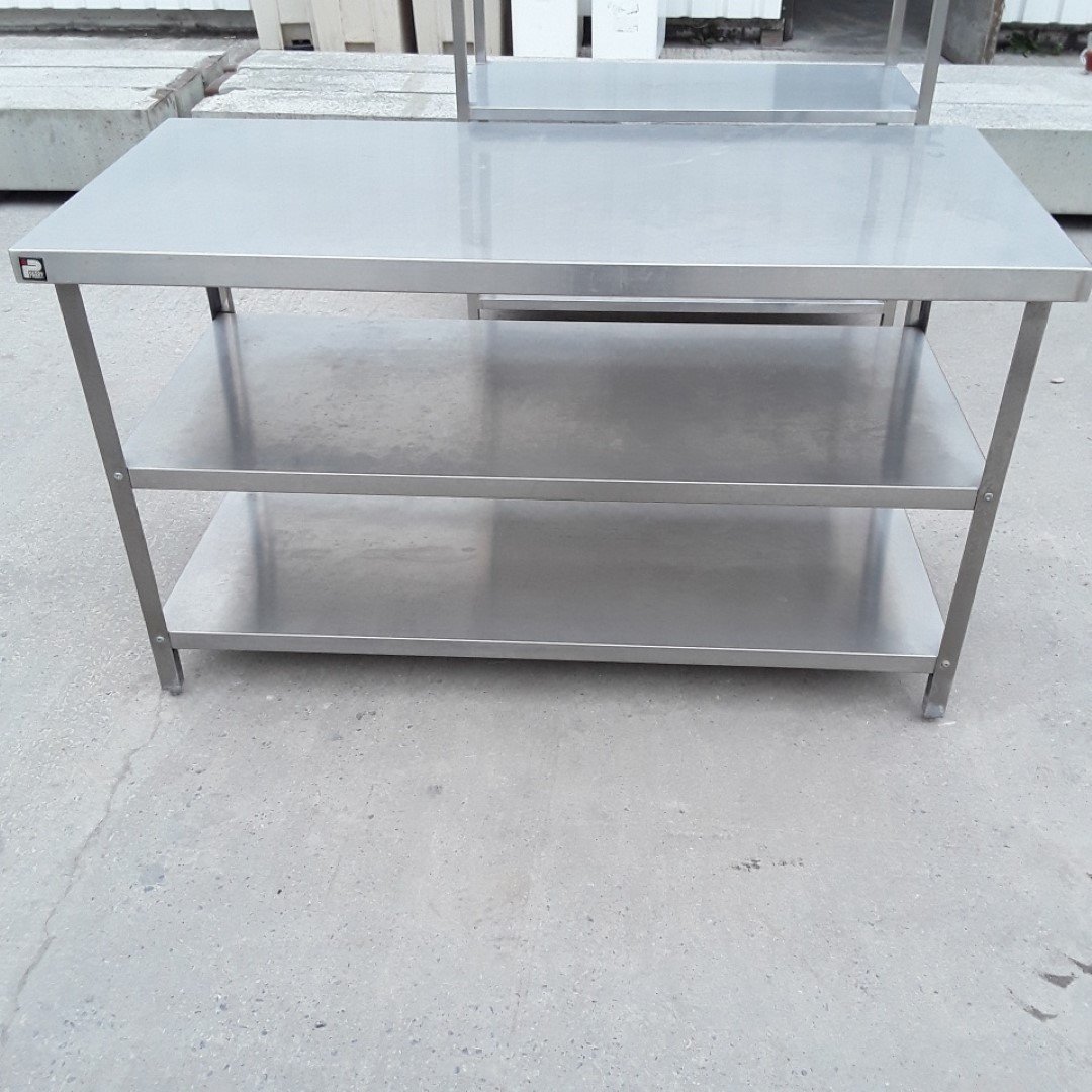 Used Parry Stainless Steel Table 150cmw X 70cmd X 87cmh H2 Catering Equipment