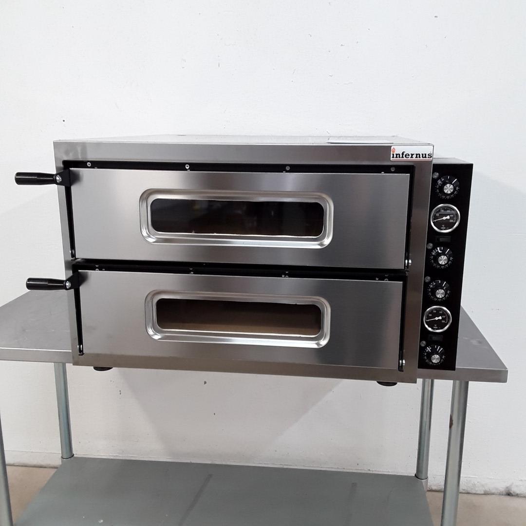 New Inferus Basic44 Double Pizza Oven 92cmw X 88cmd X 56cmh H2 Catering Equipment