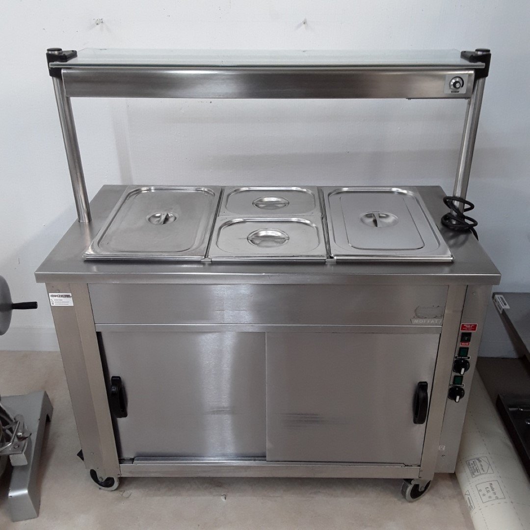 Commercial Used Moffat Hot Cupboard Heated Gantry Trolley 120cmW X ...