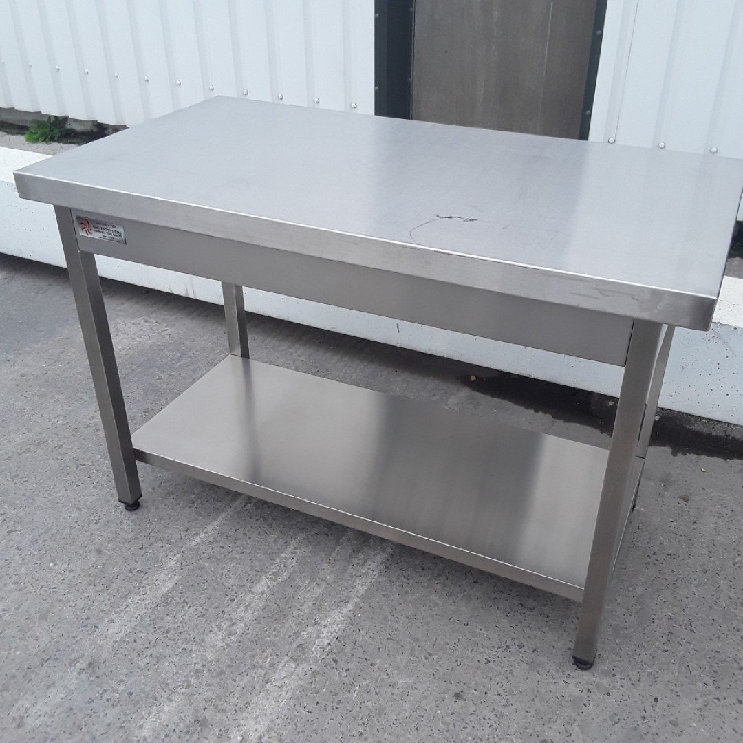 Commercial New B Grade Stainless Steel Table 130cmW X 70cmD X 86cmH