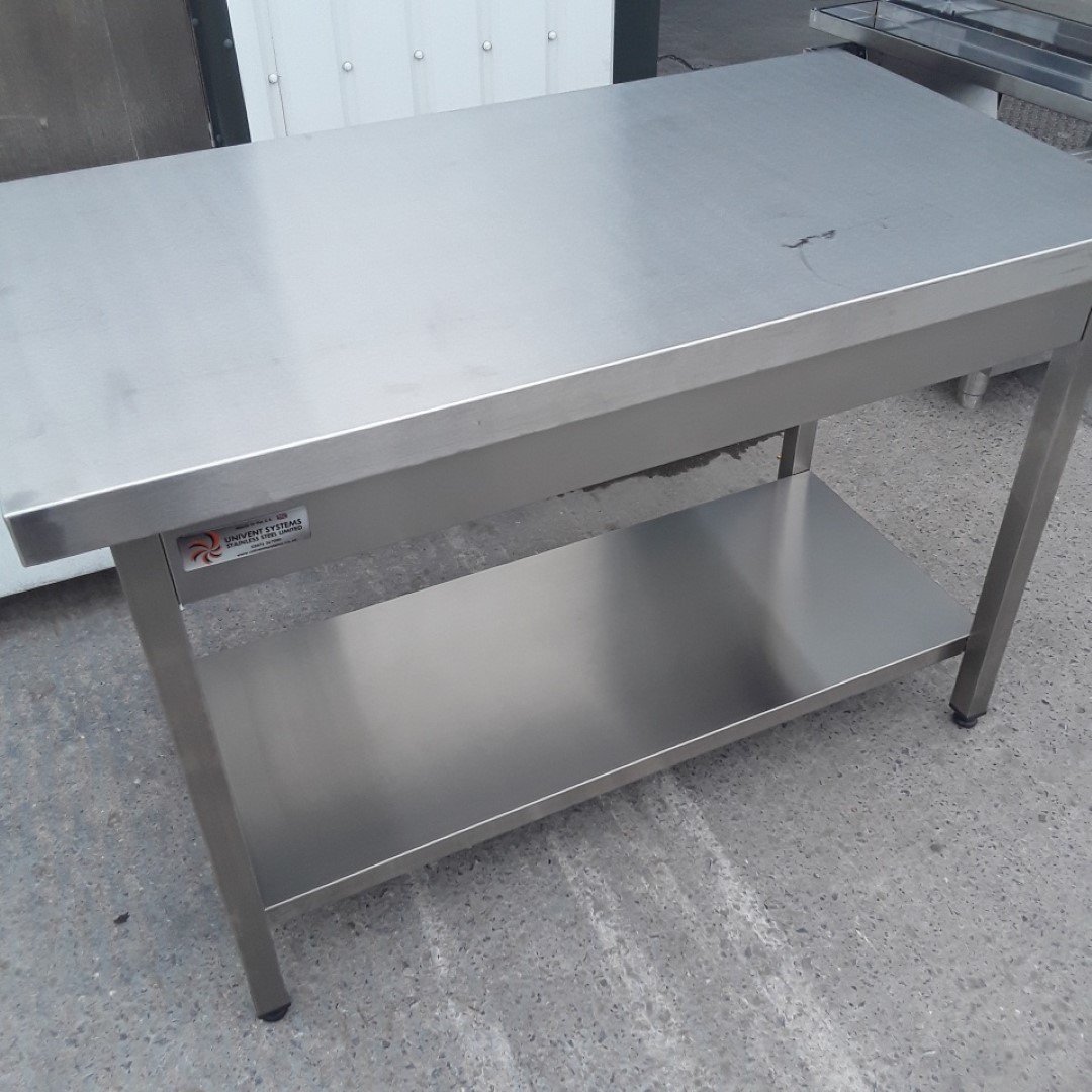 Commercial New B Grade Stainless Steel Table 130cmW X 70cmD X 86cmH